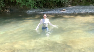 【3本紹介】川遊びって心癒される♡水に濡れたいい女を眺めるだけの動画ですw【濡れ透け】