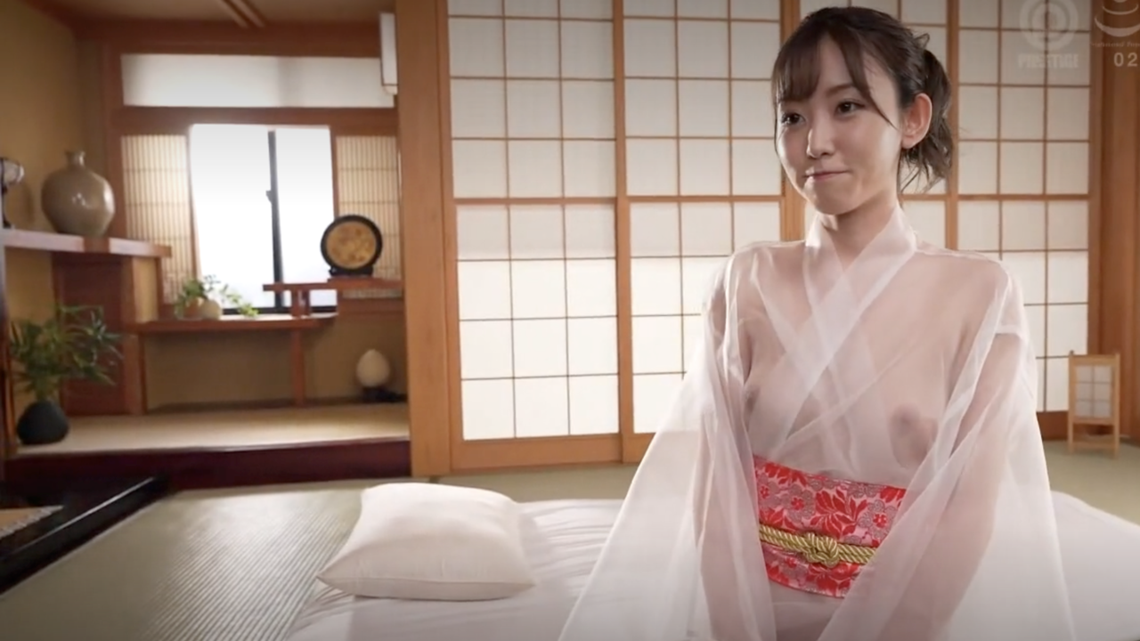 【七嶋舞】山奥のひっそりと営む会員制秘密のサロンで若女将が誠心誠意のご奉仕♡スケスケ浴衣がスケベすぎるw