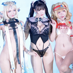 【コスプレ】海外コスプレのお尻とかゆるビキニなどハプニング寄りお宝シーン紹介♡
